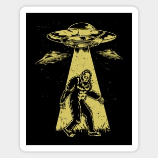 Bigfoot UFO Abduction Sasquatch Alien Believer Magnet